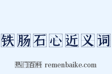 铁肠石心近义词是什么意思的图片